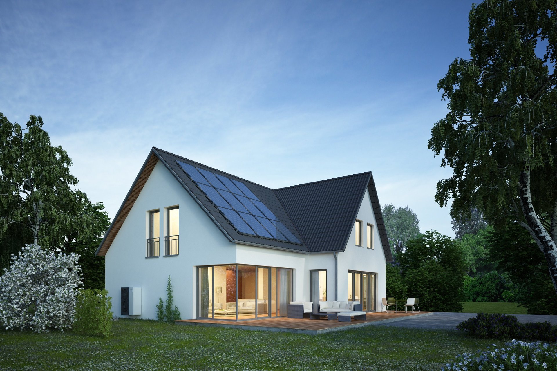 Beautiful home with sparkling clean windows